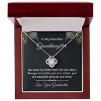 Load image into Gallery viewer, To My Granddaughter Necklace from Nana, Birthday Present for Granddaughter from Grandma
