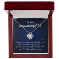 Load image into Gallery viewer, To My Granddaughter Necklace from From Grandma, Women Love Knot Necklace for Granddaughter
