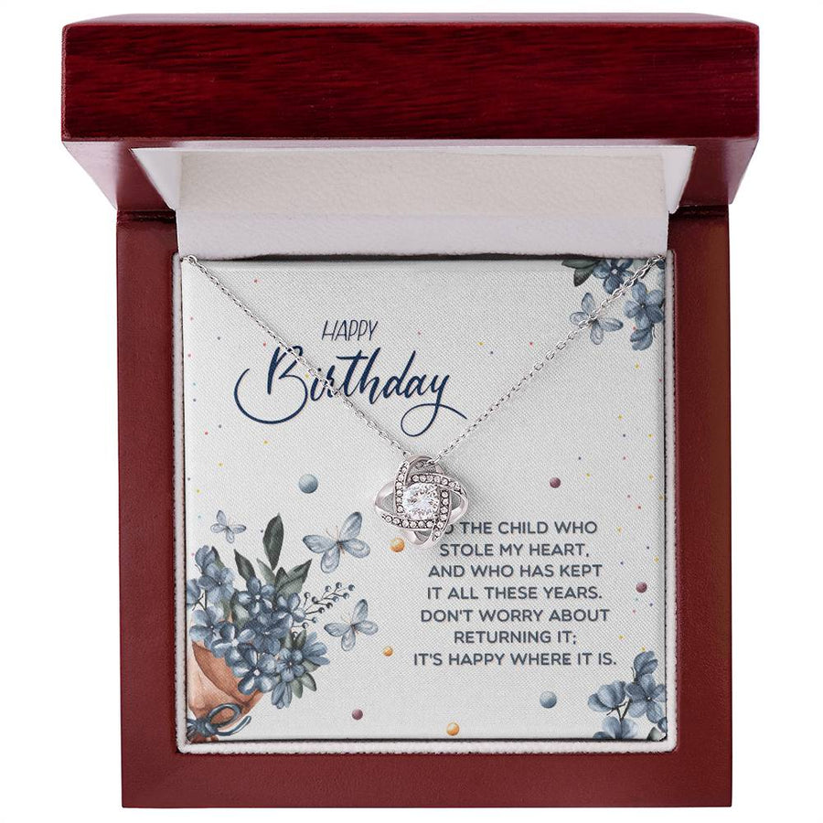 Best Gifts for Teenage Girls, Birthday Love Knot Necklace for Daughter Granddaughter