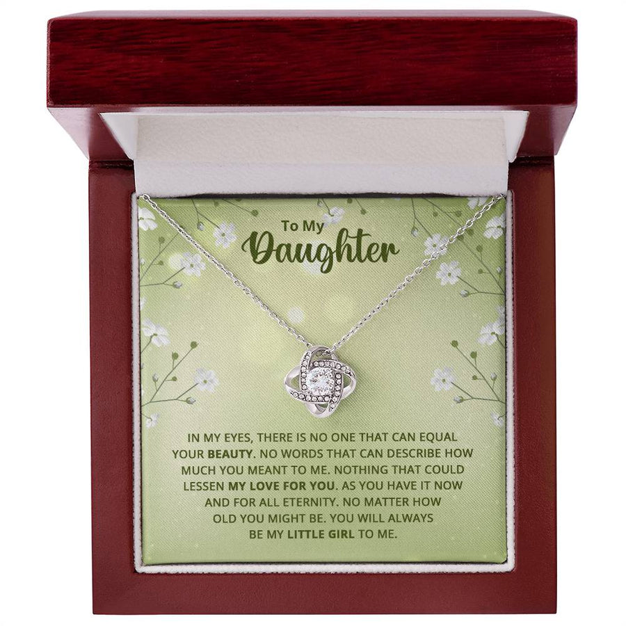 To My Daughter Necklace from Mom, Birthday Necklace for Daughter from Mom and Dad