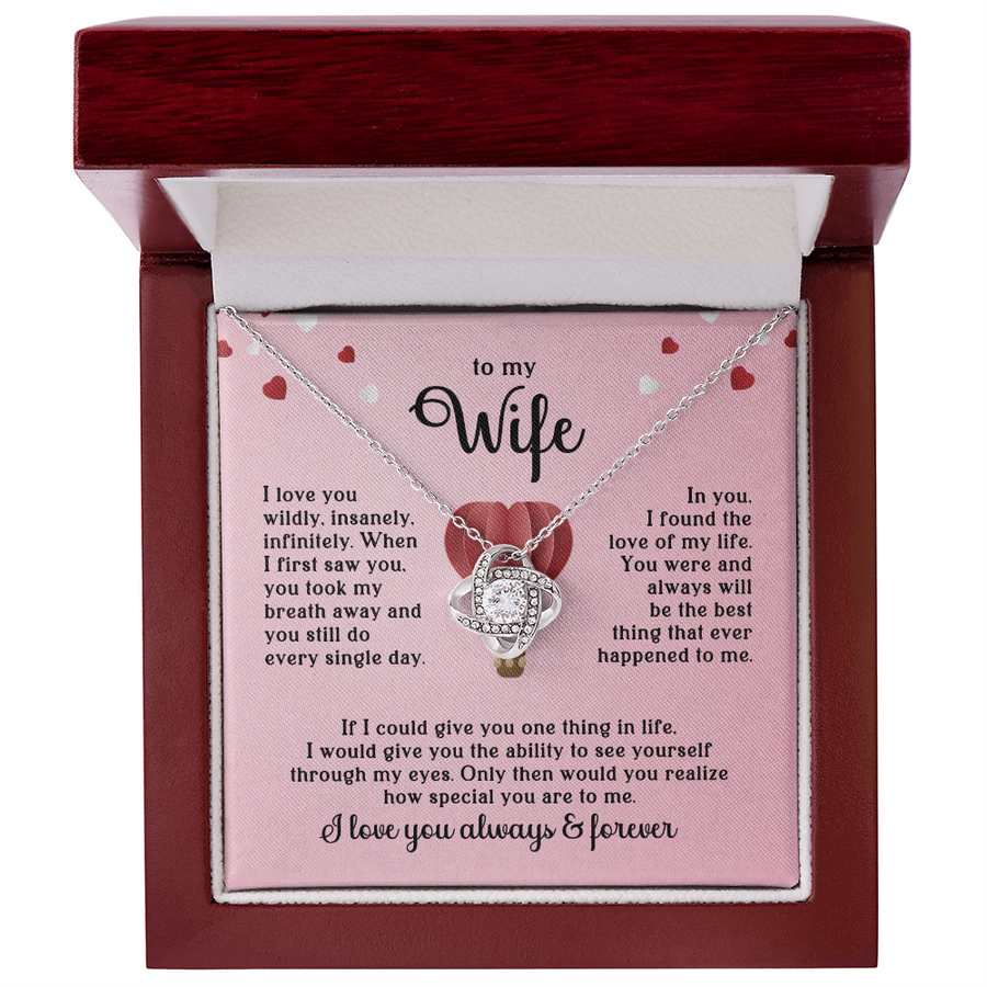 To My Wife Necklace, When I First Saw You, You Took My Breath Away and You Still Do Every Single Day