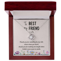 Load image into Gallery viewer, Best Friend Gifts for Birthday, Friendship Knot Necklace Silver, Meaningful Friendship Gifts
