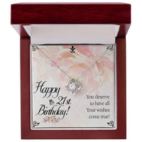 Load image into Gallery viewer, Unique 21st Birthday Gifts for Her, 21st Birthday Gifts for Her, Love Knot Necklace Gifts
