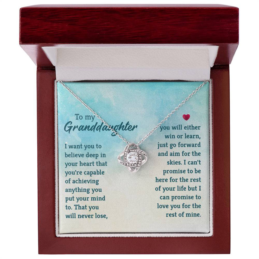 Granddaughter Necklace from Grandma, Special Birthday Gifts for Granddaughter from Nana