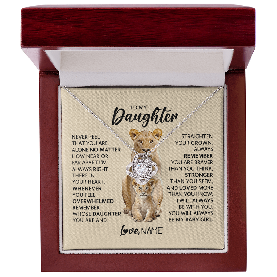 To My Daughter Never Feel That You Are Alone No Matter How near or Far Apart I'm Always Right There