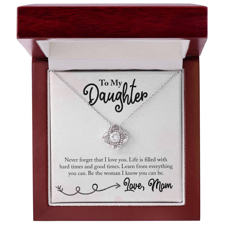 To My Daughter Necklace from Mom, Learn from Everything You Can
