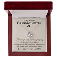 Load image into Gallery viewer, To My Beautiful Granddaughter Necklace from Grandpa, Never Forget Your Way Back Home
