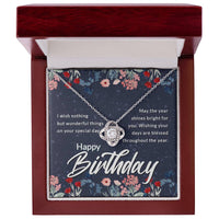Load image into Gallery viewer, Birthday Gifts for Her, Birthday Love Knot Necklace for Women
