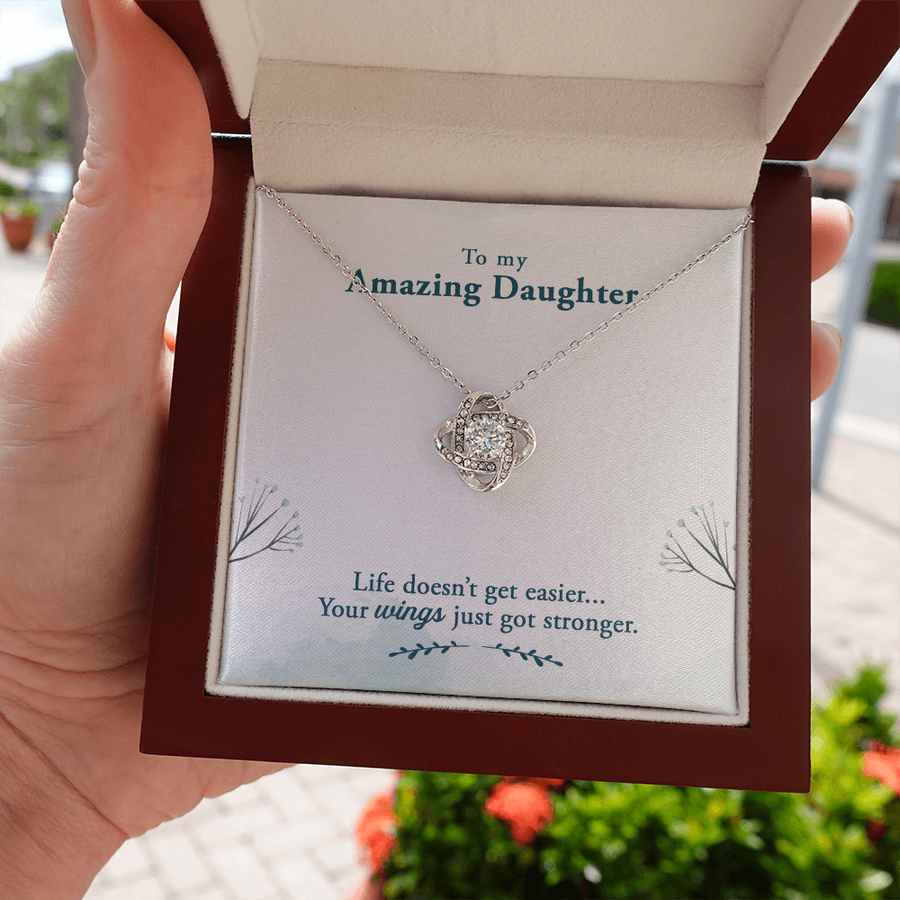 To My Daughter Necklace – Personalized Gift from Mom or Dad | Meaningful Birthday Jewelry for Her