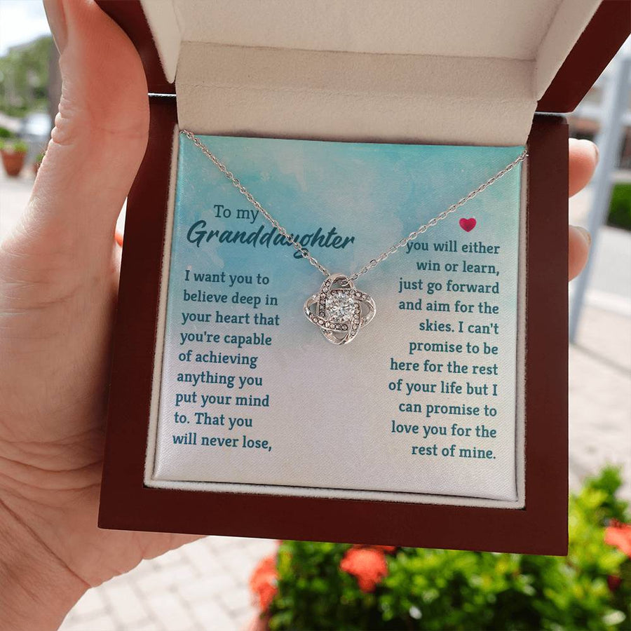 Granddaughter Necklace from Grandma, Special Birthday Gifts for Granddaughter from Nana