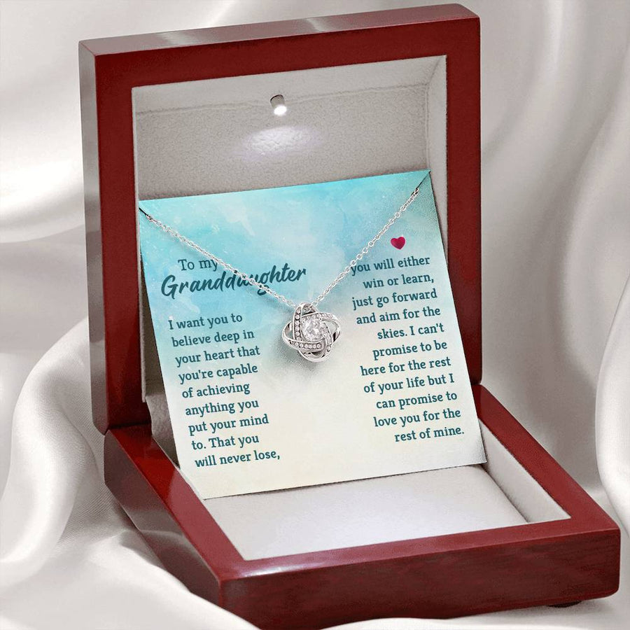 Granddaughter Necklace from Grandma, Special Birthday Gifts for Granddaughter from Nana