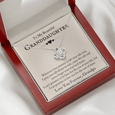 Load image into Gallery viewer, To My Beautiful Granddaughter Necklace from Grandpa, Never Forget Your Way Back Home
