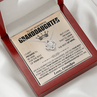 Load image into Gallery viewer, To My Granddaughter Necklace from Grandpa, Life Is a Journey Full of Challenges Just Do Your Best
