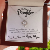 Load image into Gallery viewer, To My Daughter Necklace from Mom, Learn from Everything You Can
