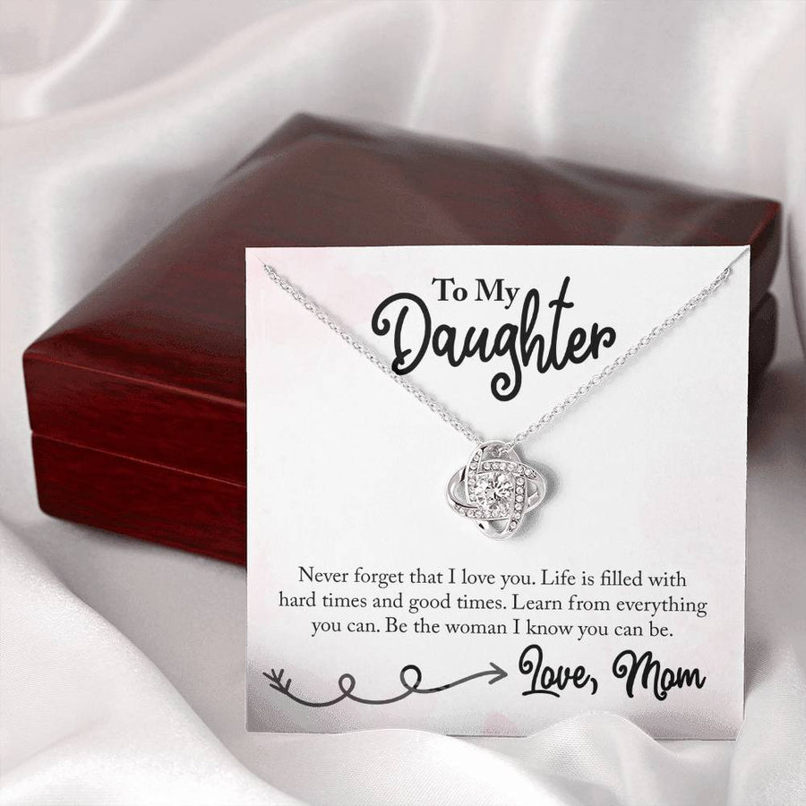 To My Daughter Necklace from Mom, Learn from Everything You Can