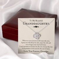 Load image into Gallery viewer, To My Beautiful Granddaughter Necklace from Grandpa, Never Forget Your Way Back Home
