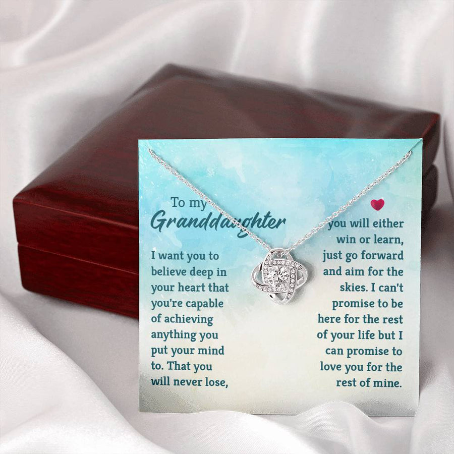 Granddaughter Necklace from Grandma, Special Birthday Gifts for Granddaughter from Nana