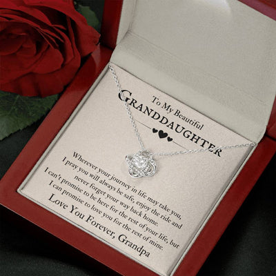 Load image into Gallery viewer, To My Beautiful Granddaughter Necklace from Grandpa, Never Forget Your Way Back Home
