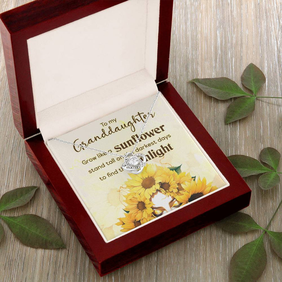 Women Christmas Necklace for Granddaughter from Mimi, Birthday Gifts for Granddaughter from Grandpa