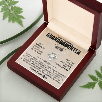 Load image into Gallery viewer, To My Granddaughter Necklace from Grandpa, Life Is a Journey Full of Challenges Just Do Your Best
