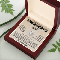 Load image into Gallery viewer, To My Granddaughter Necklace from Grandpa, Life Is a Journey Full of Challenges Just Do Your Best
