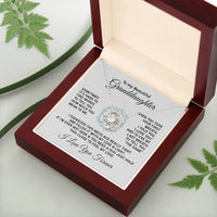 Load image into Gallery viewer, To My Granddaughter Necklace, Sometimes It&#39;s Hard to Find Words to Tell You How Much You Mean to Me
