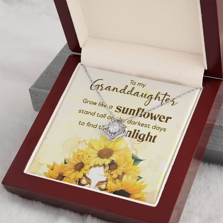 Women Christmas Necklace for Granddaughter from Mimi, Birthday Gifts for Granddaughter from Grandpa