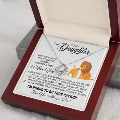Load image into Gallery viewer, To My Daughter Necklace from Dad, Birthday Gifts for Daughter, I&amp;#39;m Proud to Be Your Father

