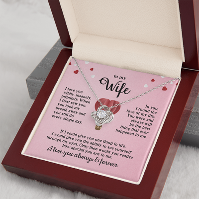 Load image into Gallery viewer, To My Wife Necklace, When I First Saw You, You Took My Breath Away and You Still Do Every Single Day
