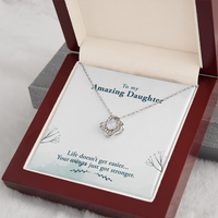 Load image into Gallery viewer, To My Daughter Necklace – Personalized Gift from Mom or Dad | Meaningful Birthday Jewelry for Her
