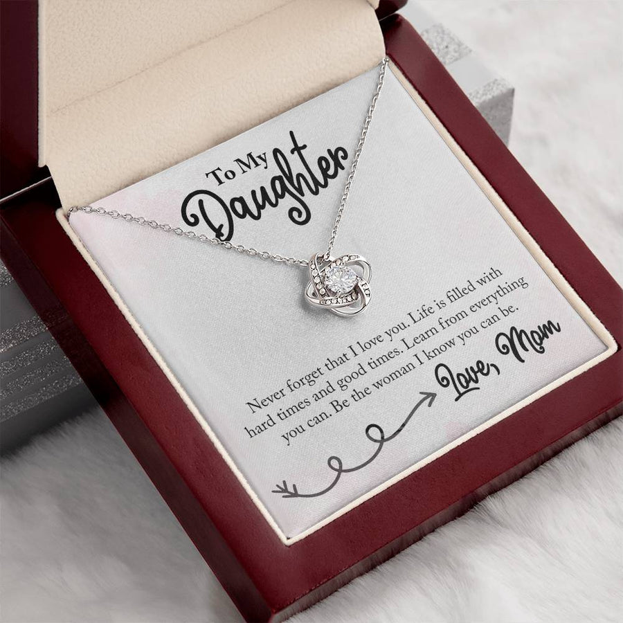 To My Daughter Necklace from Mom, Learn from Everything You Can