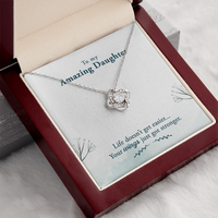 Load image into Gallery viewer, To My Daughter Necklace – Personalized Gift from Mom or Dad | Meaningful Birthday Jewelry for Her
