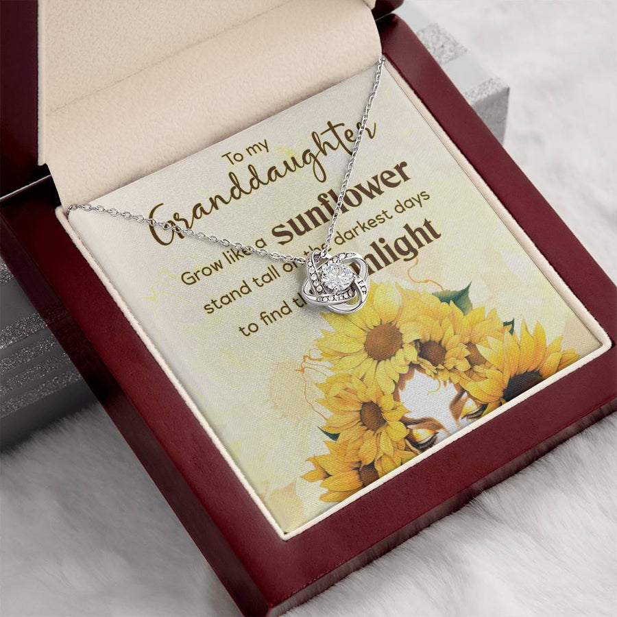 Women Christmas Necklace for Granddaughter from Mimi, Birthday Gifts for Granddaughter from Grandpa