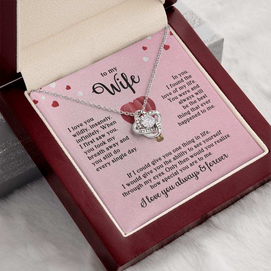 To My Wife Necklace, When I First Saw You, You Took My Breath Away and You Still Do Every Single Day