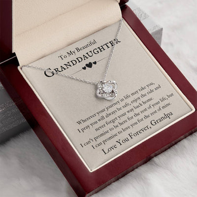 Load image into Gallery viewer, To My Beautiful Granddaughter Necklace from Grandpa, Never Forget Your Way Back Home
