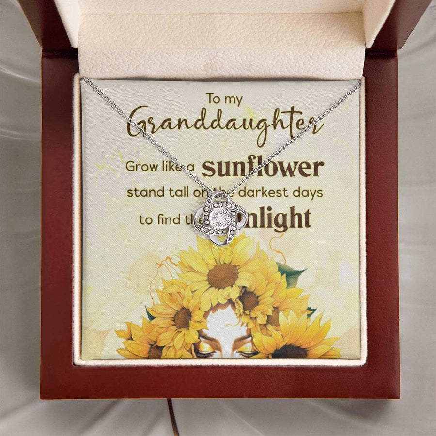 Women Christmas Necklace for Granddaughter from Mimi, Birthday Gifts for Granddaughter from Grandpa