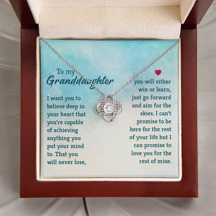 Granddaughter Necklace from Grandma, Special Birthday Gifts for Granddaughter from Nana