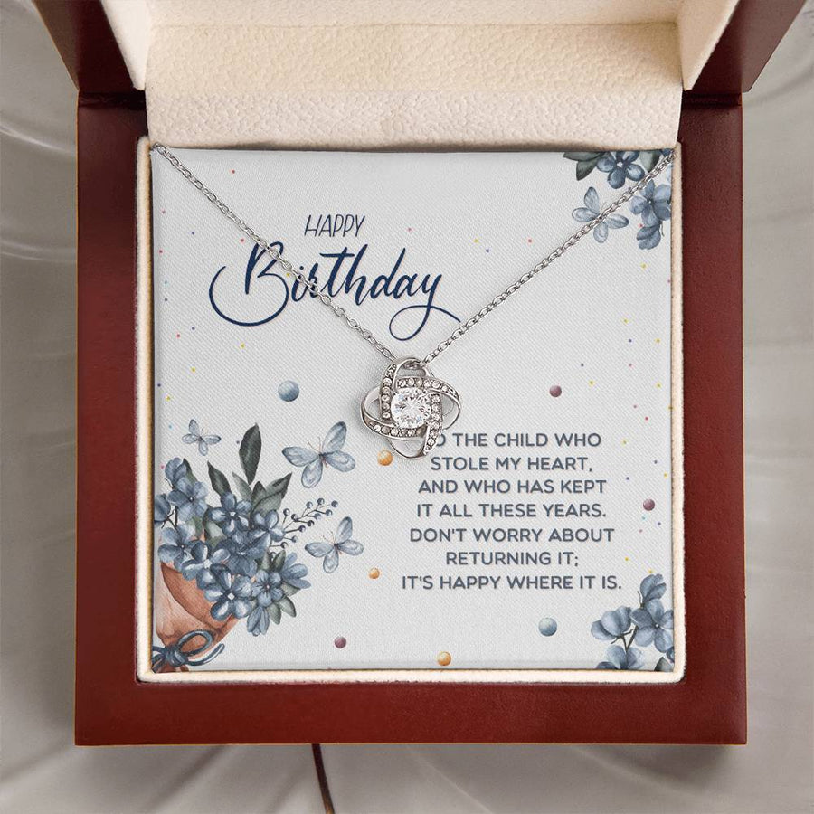 Best Gifts for Teenage Girls, Birthday Love Knot Necklace for Daughter Granddaughter