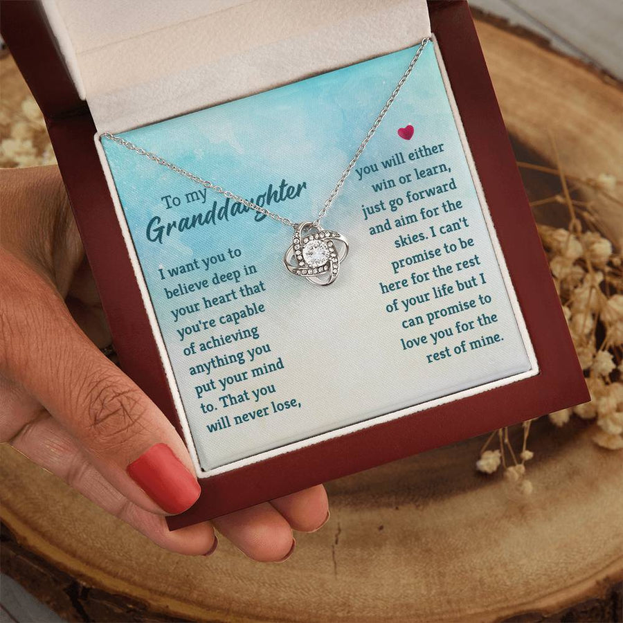Granddaughter Necklace from Grandma, Special Birthday Gifts for Granddaughter from Nana