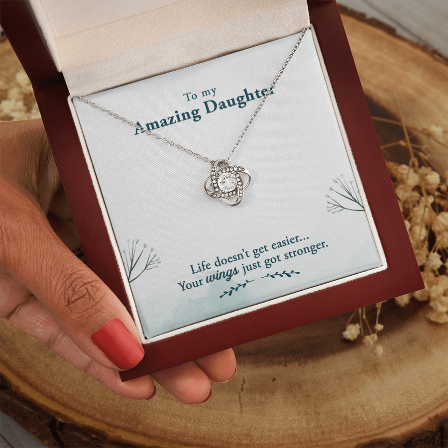 To My Daughter Necklace – Personalized Gift from Mom or Dad | Meaningful Birthday Jewelry for Her
