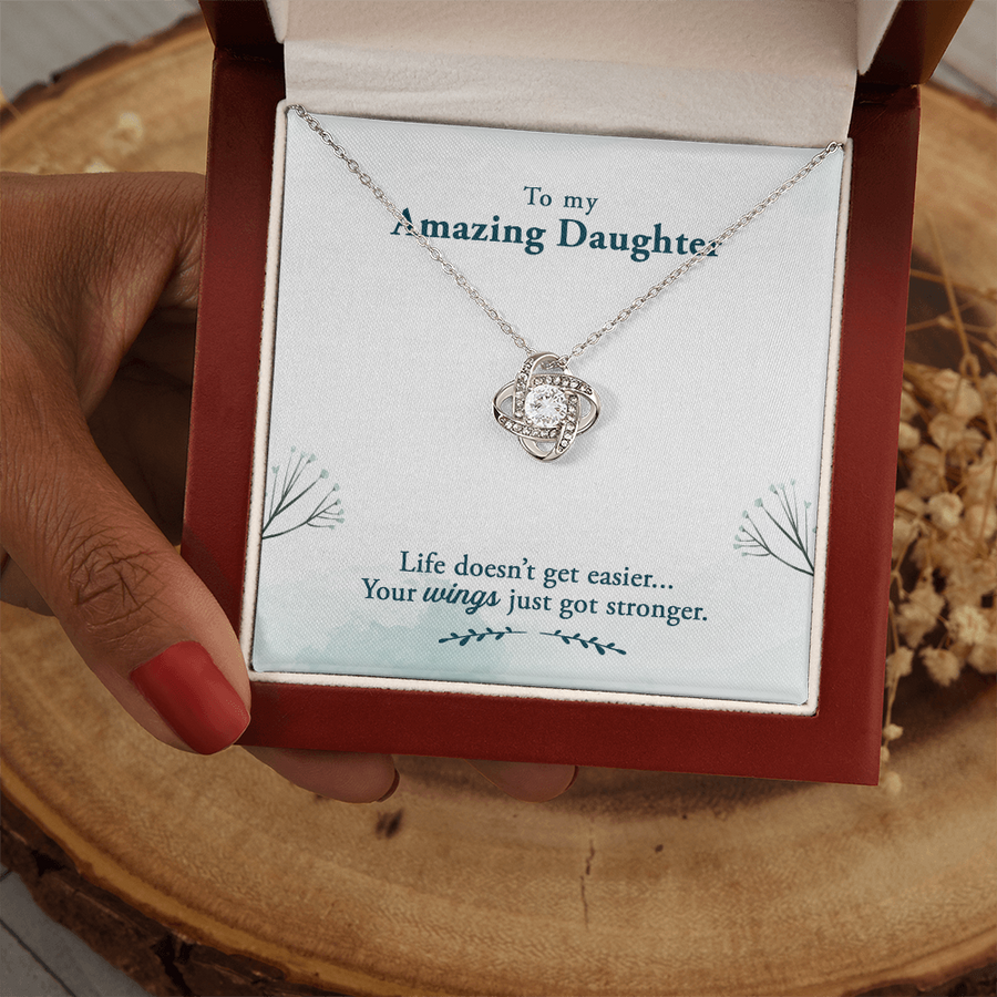 To My Daughter Necklace – Personalized Gift from Mom or Dad | Meaningful Birthday Jewelry for Her
