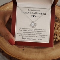 Load image into Gallery viewer, To My Beautiful Granddaughter Necklace from Nana, Never Forget Your Way Back Home
