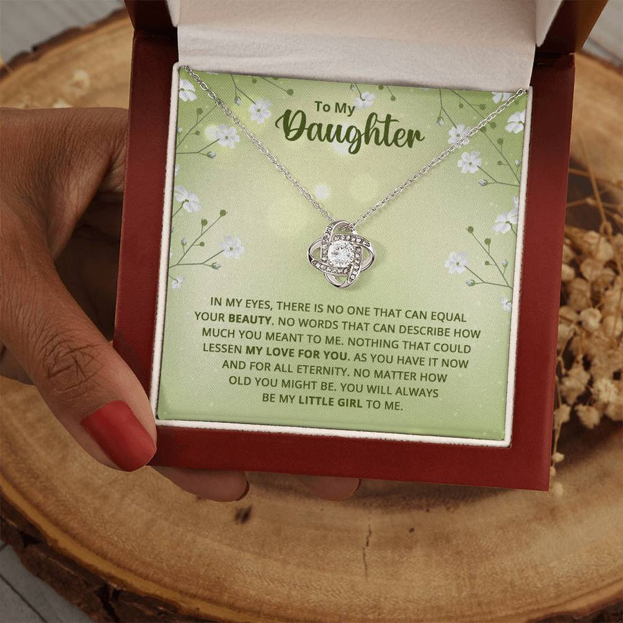 To My Daughter Necklace from Mom, Birthday Necklace for Daughter from Mom and Dad