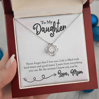 Load image into Gallery viewer, To My Daughter Necklace from Mom, Learn from Everything You Can
