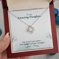 Load image into Gallery viewer, To My Daughter Necklace – Personalized Gift from Mom or Dad | Meaningful Birthday Jewelry for Her
