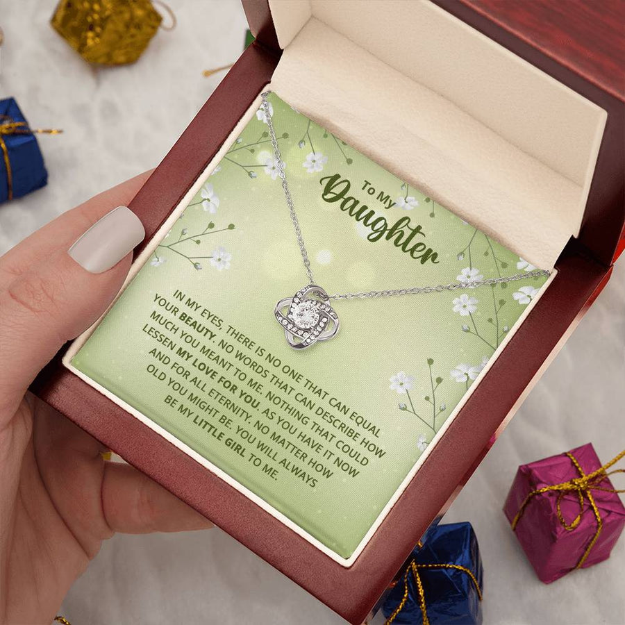 To My Daughter Necklace from Mom, Birthday Necklace for Daughter from Mom and Dad