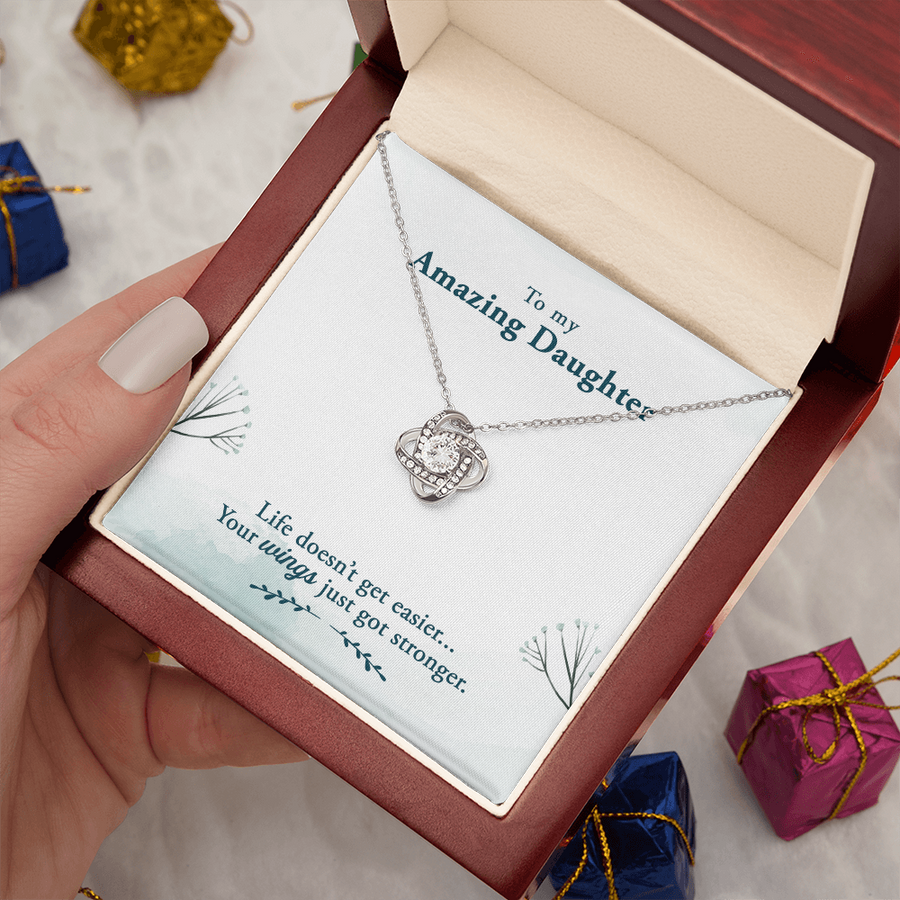 To My Daughter Necklace – Personalized Gift from Mom or Dad | Meaningful Birthday Jewelry for Her