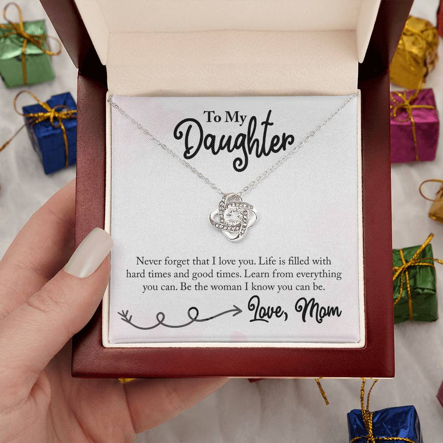 To My Daughter Necklace from Mom, Learn from Everything You Can