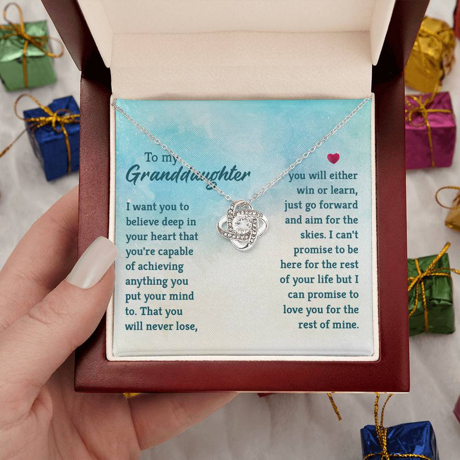 Granddaughter Necklace from Grandma, Special Birthday Gifts for Granddaughter from Nana