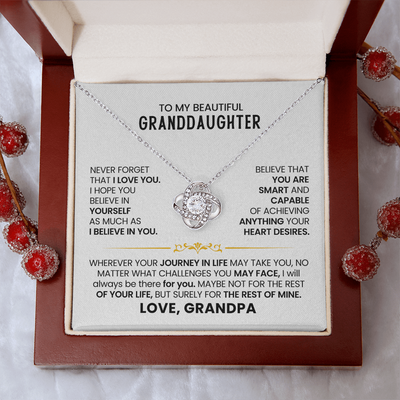 Load image into Gallery viewer, To My Beautiful Granddaughter Necklace, Believe in Yourself as Much as I Believe in You
